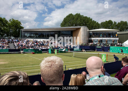 Tennis de compétition à Ilkley Ilkley, au Yorkshire Banque D'Images