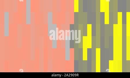 De simples rectangles de fond avec du saumon, de la lumière jaune et gris gris. Banque D'Images