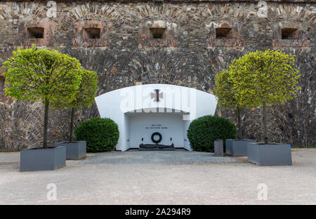 Coblence, forteresse Ehrenbreitstein, mémorial de l'armée allemande, pour l'armée de soldats tués dans les guerres mondiales et dans la mission diplomatique du Bunde Banque D'Images