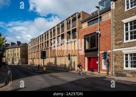 Jesus College de Cambridge - Cour de l'entrée de la nouvelle Cour de l'Auditorium et forum - Cambridge - Architecture architectes - 2017 Níall McLaughlin Banque D'Images