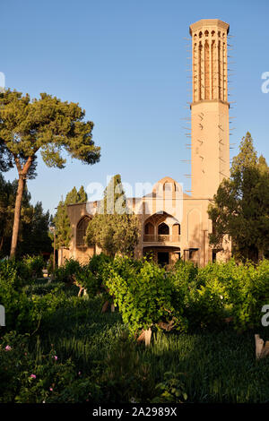 Dolat Abad Jardin à Yazd Banque D'Images