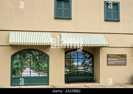 Le National Park Service Cumberland Island National Seashore museum de St Marys, Géorgie. Banque D'Images