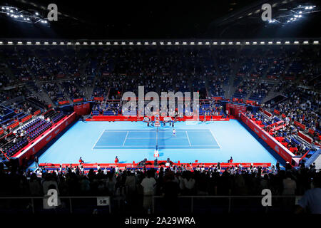 Colisée Ariake, Tokyo, Japon. 1 octobre, 2019. Vue générale, le 1 octobre 2019 - Tennis : Rakuten Japan Open Tennis Championships 2019 ronde finale du double de 16 match au Colisée Ariake, Tokyo, Japon. Credit : Naoki Morita/AFLO SPORT/Alamy Live News Banque D'Images