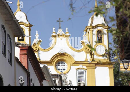 Cidade de Tiradentes Minas Gerais Brasil, é uma cidade histórica barroca do secúlo 17 Banque D'Images