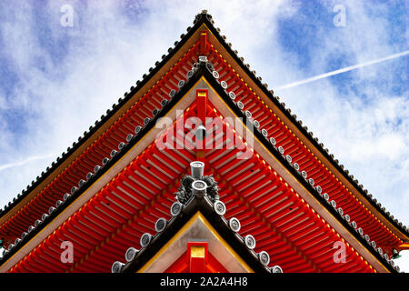 Sanjunoto pagode de Temple Kiyomizu-dera temple bouddhiste à Kyoto, au Japon, Site du patrimoine mondial de l'UNESCO, septembre 2019 Banque D'Images