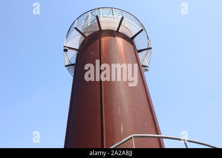 Vigo, Espagne - le phare au Museo do Mar de Galicia Banque D'Images