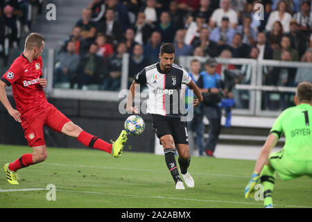 Sami khedira 6 , la Juventus) pendant la phase de tournoi - Juventus Vs Leverkusen , Turin, Italie, 01 octobre 2019, le soccer de la Ligue des Champions de football hommes Champio Banque D'Images