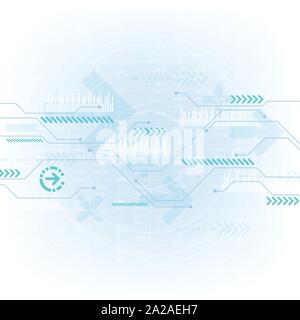 Transmission d'information numérique est rapide et moderne. Illustration de Vecteur