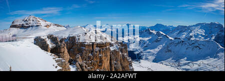 Station de ski à Dolomites, Italie Banque D'Images