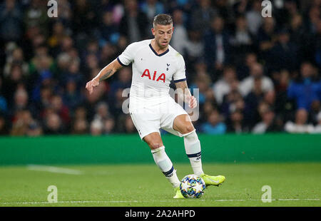 Toby Alderweireld de Tottenham Hotspur pendant le match de la Ligue des Champions à Tottenham Hotspur Stadium, Londres. Banque D'Images