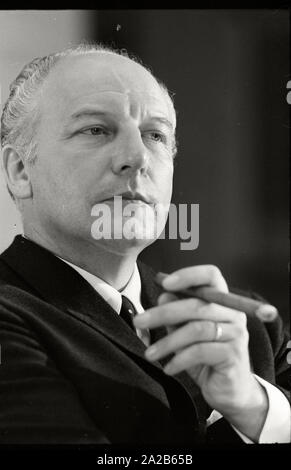 L'Allemagne. Nuremberg. Chef du parti, Walter Scheel au congrès du parti de la FDP, juin 1969. Banque D'Images