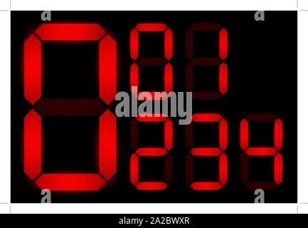 Ensemble de valeurs numériques - contrôle de mon portefeuille pour d'autres nombres de l'ensemble Illustration de Vecteur