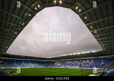 1er octobre 2019, Madejski Stadium, la lecture, l'Angleterre ; Sky Bet Championship, lecture v Fulham : vue générale du Madjeski stadium Crédit : Matt O'Connor/News Images Banque D'Images