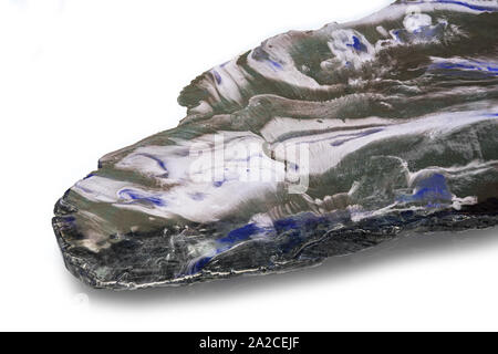 Couche de résine époxy avec table en bois à fond blanc Banque D'Images