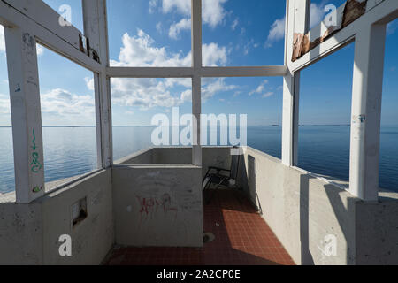 Phare de Nallikari à Oulu, Finlande Banque D'Images