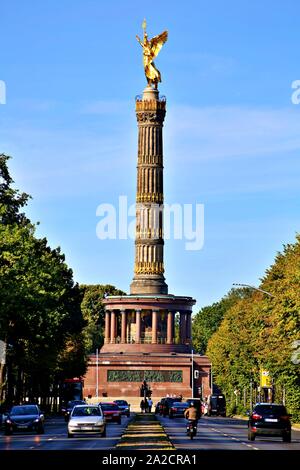 Berlin, Allemagne - Mercredi 2 octobre 2019. La colonne de la Victoire est un monument situé à Berlin, Allemagne. Conçu par Heinrich Strack après 1864 Banque D'Images