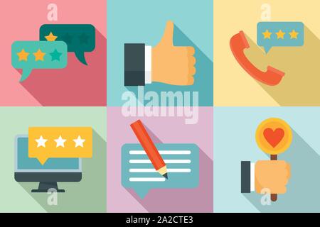 Icônes d'information défini. Télévision ensemble d'icônes vectorielles de rétroaction pour le web design Illustration de Vecteur