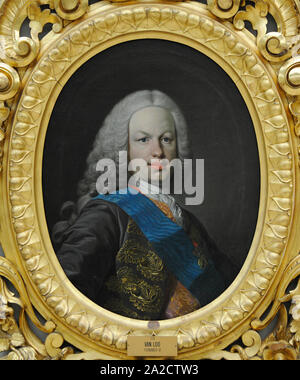 Ferdinand VI (1713-1759). Roi d'Espagne (1746-1759). Portrait par Louis Michel Van Loo (1707-1771), 1750-1758. San Fernando Académie Royale des Beaux-arts de Madrid. L'Espagne. Banque D'Images