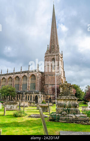 TETBURY, Royaume-Uni - 22 septembre 2019 : St Marie la Vierge en Cotswolds ville de Tetbury a été construit après la démolition de l'église médiévale en 1777. Banque D'Images