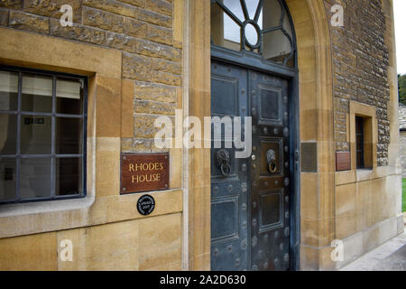 Maison de Rhodes, de l'Université d'Oxford, Oxford, Royaume-Uni Banque D'Images