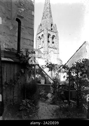 Eglise - Clocher état avant restauration - Athis-Mons - Médiathèque de l'architecture et du patrimoine - Banque D'Images