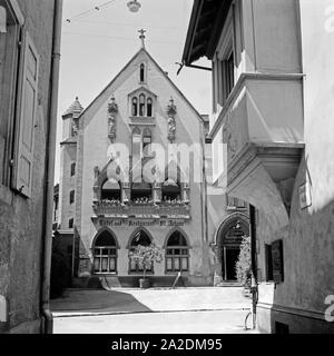 Das historische Hotel, Restaurant und Hotel Konstanz, Johann in Deutschland 1930 er Jahre. Pub historique, restaurant et hôtel 'St.Johann' à Constance, Allemagne 1930. Banque D'Images