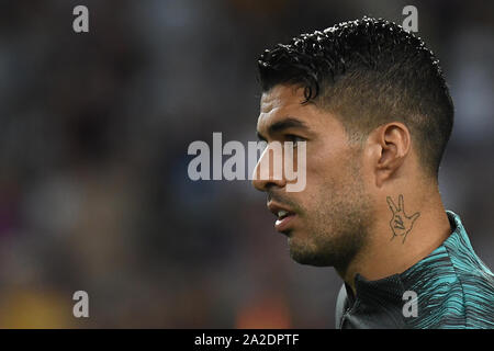 Barcelone, Espagne. 09Th Oct, 2019. Luis Suarez, du FC Barcelone lors du match FC Barcelone v Inter de Milan, de la Ligue des Champions, saison 2019/2020, date 2. Camp Nou. Barcelone, Espagne, 02 Oct 2019. Credit : PRESSINPHOTO/Alamy Live News Banque D'Images