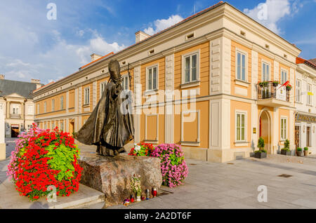 Wadowice, Pologne petite province. Naissance de Karol Wojtyla, le pape Jean-Paul II, la famille accueil Musée de Jean Paul II Banque D'Images