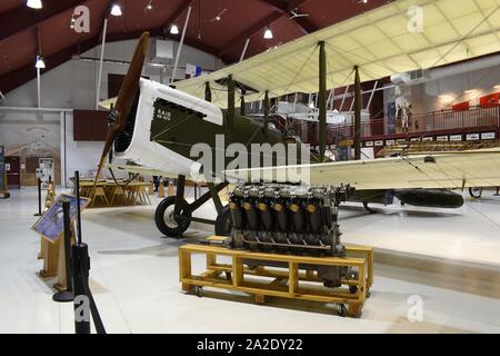 Un de Havilland DH-4 restauré 1918 Liberté avion. Une partie de la collection du Musée de l'air de Pearson qui est partie de la Fort Vancouver Site historique. Banque D'Images