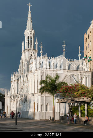 L'Ermita (église La Ermita) à Cali, Colombie. C'est une église catholique de style néo-gothique. Banque D'Images