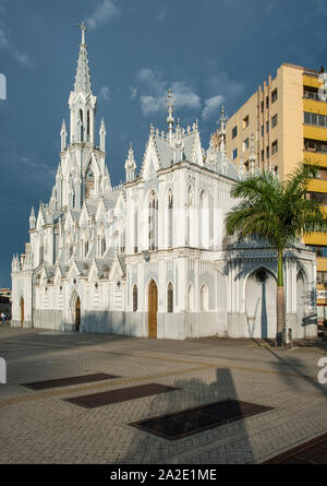 L'Ermita (église La Ermita) à Cali, Colombie. C'est une église catholique de style néo-gothique. Banque D'Images