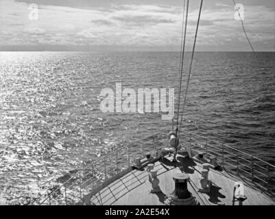 Die Fahrt von Ostpreußen ins Altreich durch den Seedienst Ostpreußen, 1930er Jahre. Sur une croisière dans la mer Baltique de la Prusse de l'est à l'Ouest, 1930. Banque D'Images