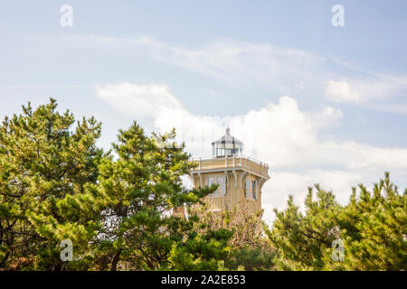 Hereford Inlet Light à North Wildwood, New Jersey. Banque D'Images