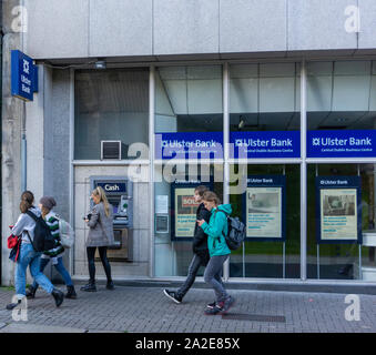 Une succursale de la Banque de l'Ulster dans Suffolk Street, Dublin, Irlande.. Banque D'Images