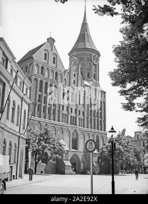 Der Dom à Königsberg Ostpreußen, 1930er Jahre. Vue de la cathédrale de Koenigsberg, la Prusse de 1930. Banque D'Images