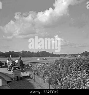 Blick auf die lac Außenalster de Hambourg Uhlenhorst von aus Deutschland, 1930er Jahre. Vue sur l'Alster extérieur à la Hamburg Uhlenhorst, Allemagne à partir de 1930. Banque D'Images