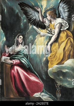 (El Greco Domenikos Theotokopoulos) - Annonciation - Banque D'Images