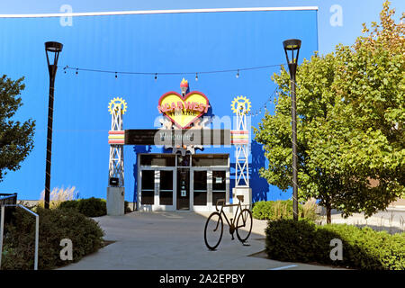 The Near West Theatre sur Detroit Avenue dans le Gordon Square Arts District de Cleveland, Ohio, États-Unis. Banque D'Images