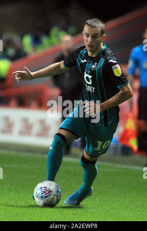 Londres, Royaume-Uni. 09Th Oct, 2019. Celina Bersant de Swansea City en action. Match de championnat Skybet EFL, Charlton Athletic v Swansea City à la vallée à Londres le mercredi 2 octobre 2019. Ce droit ne peut être utilisé qu'à des fins rédactionnelles. Usage éditorial uniquement, licence requise pour un usage commercial. Aucune utilisation de pari, de jeux ou d'un seul club/ligue/dvd publications. pic par Steffan Bowen/Andrew Orchard la photographie de sport/Alamy live news Crédit : Andrew Orchard la photographie de sport/Alamy Live News Banque D'Images