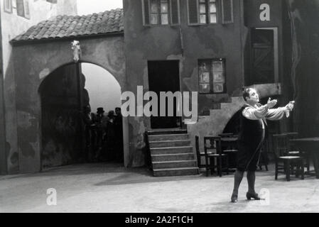 Aufführung im Opernhaus de Rom ; Italien 1940er Jahre. Performance dans l'opera de Rome, Italie 1940. Banque D'Images