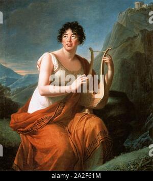 Elisabeth Vigée-Lebrun - Portrait de Madame de Staël, Corinne au Cap Misène Banque D'Images