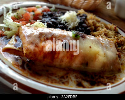 Repas de burrito Banque D'Images