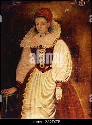 Elizabeth Bathory Portrait. Banque D'Images