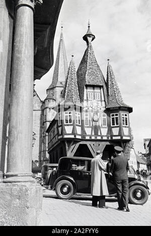 Ein Ausflug nach Michelstadt, Deutsches Reich 1930er Jahre. Une excursion à Michelstadt, Allemagne 1930. Banque D'Images