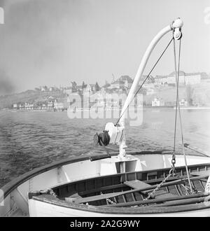 Ein Ausflug nach Lindau am Bodensee, Deutsches Reich 1930er Jahre. Un voyage à Lindau situé au bord du lac de Constance, Allemagne 1930. Banque D'Images