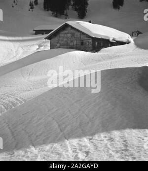 Ein Ausflug nach Mittelberg in Österreich, Deutsches Reich 1930er Jahre. Un voyage à Mittelberg en Autriche, l'Allemagne des années 1930. Banque D'Images