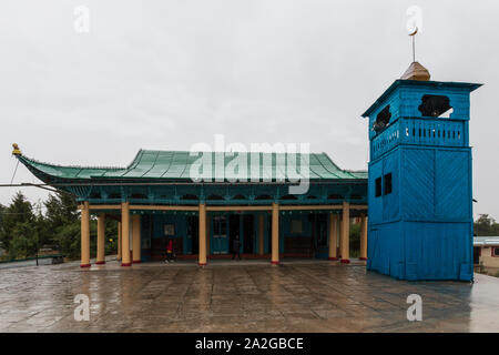 La mosquée Dungan à Karakol, une architecture musulmane chinoise Banque D'Images