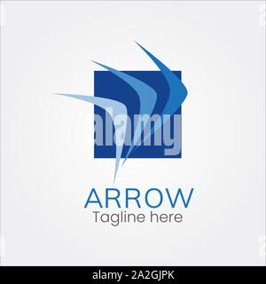 Flèche vers le haut de l'avant, logo, modèle de l'icône pour télécharger - 10 EPS vectoriel Illustration de Vecteur