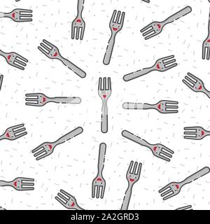 Une jolie illustration de la fourche arrière-plan avec la couleur gris Illustration de Vecteur