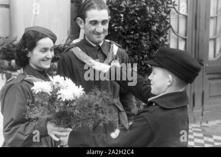 Eine von Hochzeit, Deutsches Reich 1930er Jahre. Un mariage italien, Allemagne 1930. Banque D'Images